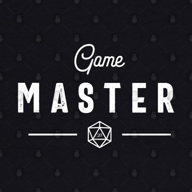 Game Master with Polyhedral D20 Dice Dungeons Crawler and Dragons Slayer Tabletop RPG Addict by pixeptional